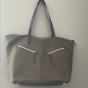 Stella & Dot Olive Green Tote Bag